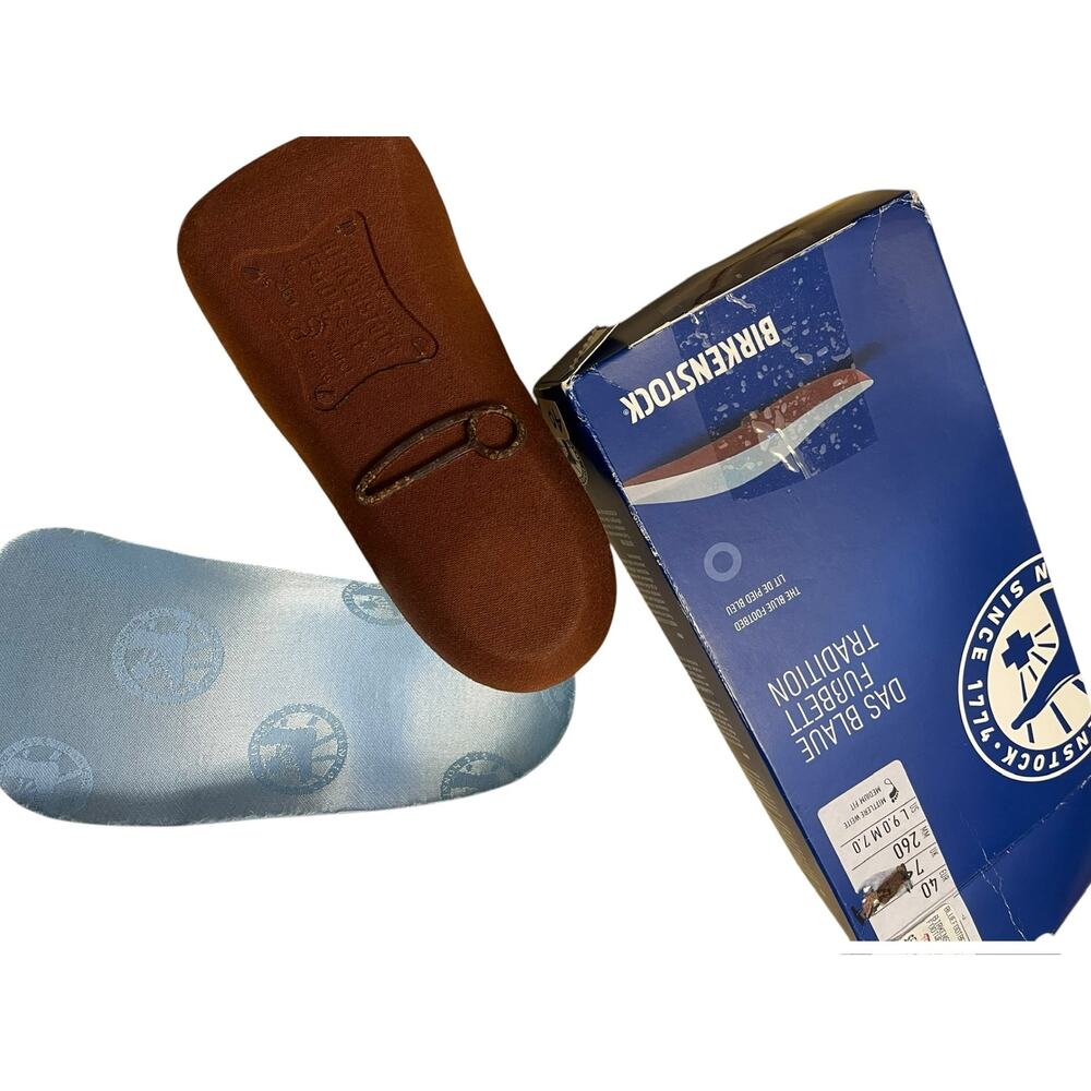 Birkenstock Tradition Blue Footbed Arch Support Insoles | 40 L9 M7 NEW! - Picture 2 of 8